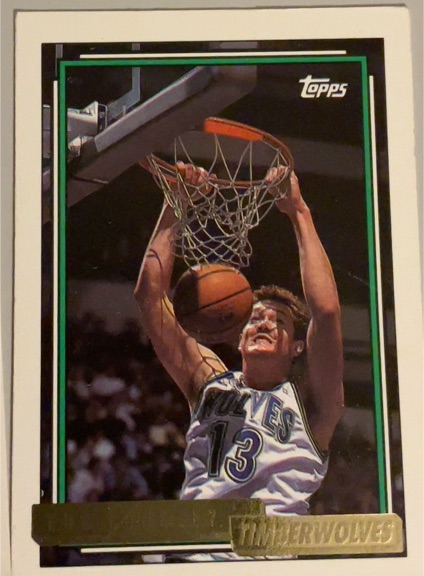 1992-93 Topps #89 Luc Longley — front