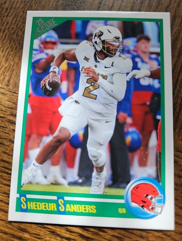 2025 Panini Score Anniversary Rookie #2 Shedeur Sanders — front