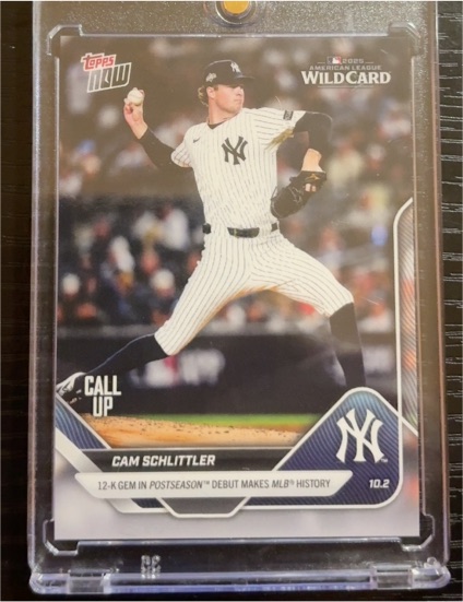 2025 Topps Now #817 Cam Schlittler — front