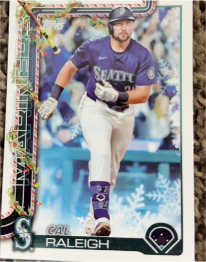 2025 Topps Holiday #H54 Cal Raleigh — front