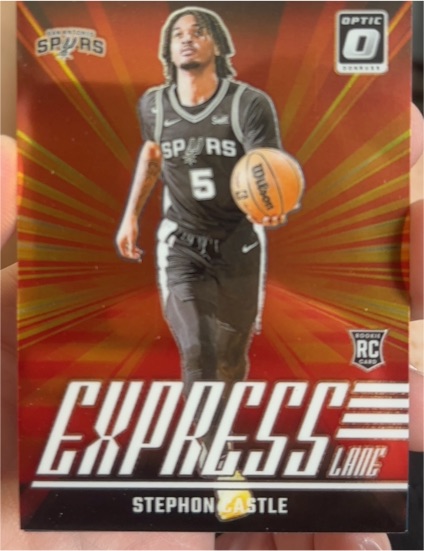 2024-25 Panini Donruss Optic #1 Stephon Castle Express Lane — front