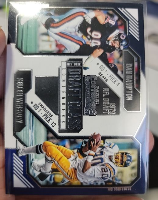 2024 Panini Contenders #3 Dan Hampton / Kellen Winslow Historic Draft Class Contenders — front