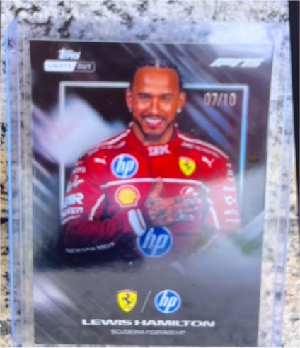 2025 Topps Formula 1 Lights Out Lewis Hamilton Scuderia Ferrari — front