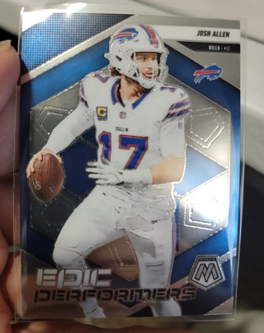 2025 Panini Mosaic #9 Josh Allen Epic Performers — front