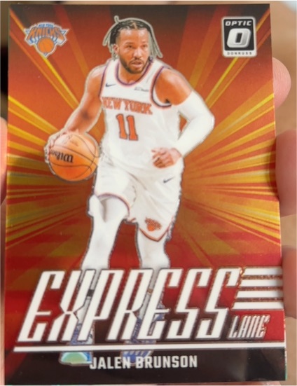 2024-25 Donruss Optic #21 Jalen Brunson Express Lane — front