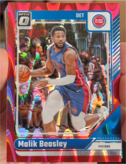 2024-25 Panini Donruss Optic #DET Malik Beasley — front