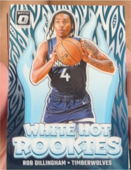 2024-25 Donruss Optic #8 Rob Dillingham White Hot Rookies — front