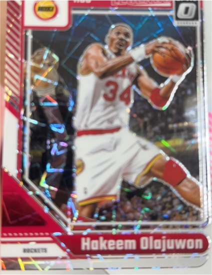 2022-23 Donruss Optic #110 Hakeem Olajuwon — front