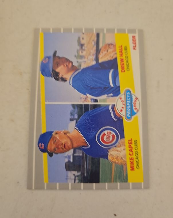 1989 Fleer #643 Mike Capel / Drew Hall — front