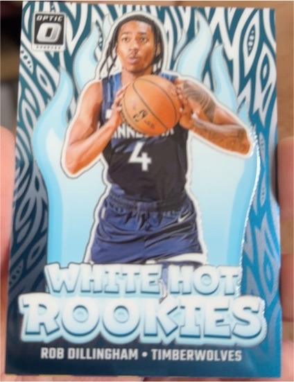 2024-25 Donruss Optic #8 Rob Dillingham White Hot Rookies — front
