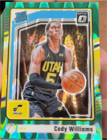 2024-25 Donruss Optic #298 Cody Williams — front