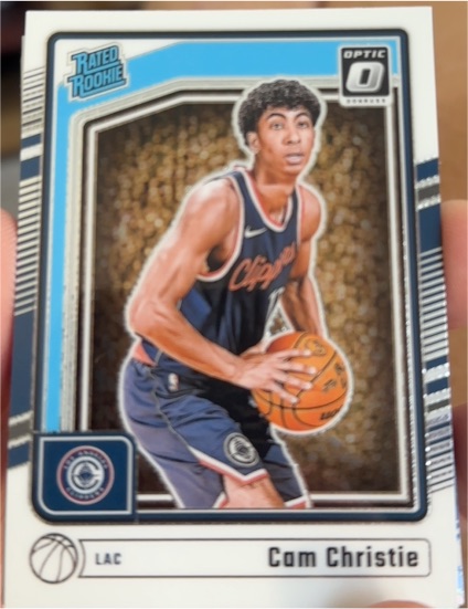 2024-25 Panini Donruss Optic #284 Cam Christie Rated Rookie — front