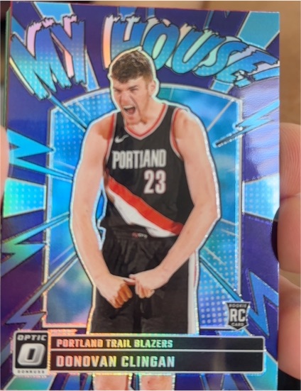 2024-25 Donruss Optic #1 Donovan Clingan My House Purple — front