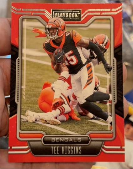 2021 Panini Playbook #14 Tee Higgins Cincinnati Bengals — front