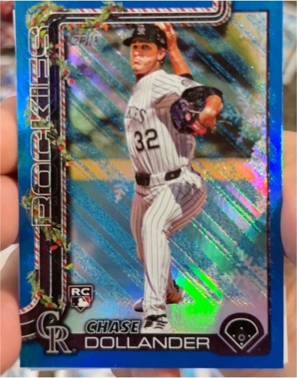 2025 Topps Holiday #H130 Chase Dollander — front