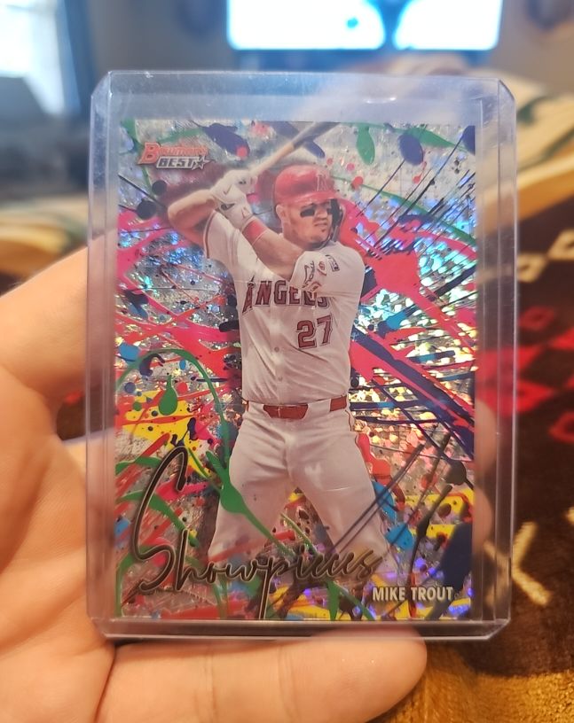 2024 Bowman's Best #BS-1 Mike Trout Showpieces — front