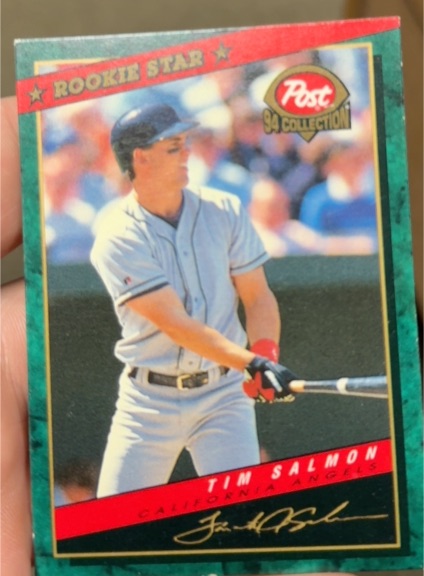 1994 Post Cereal #26 Tim Salmon — front