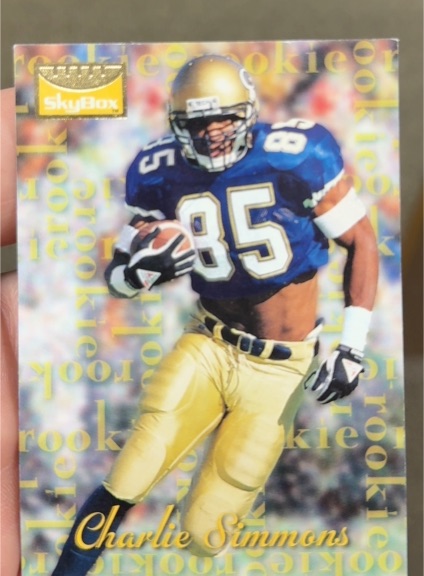 1995 SkyBox Premium #185 Charlie Simmons — front