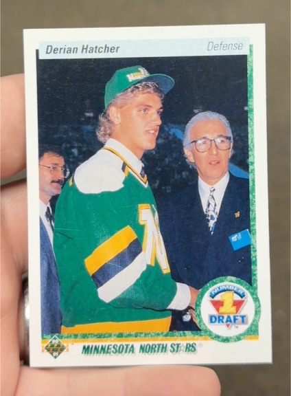 1990-91 Upper Deck #359 Derian Hatcher — front