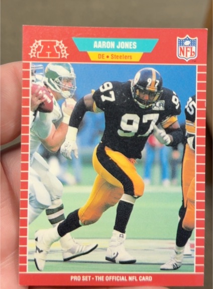1989 Pro Set #350 Aaron Jones — front