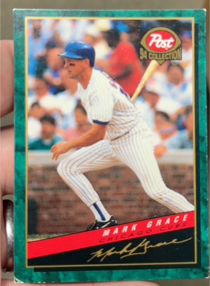 1994 Post Cereal #14 Mark Grace — front