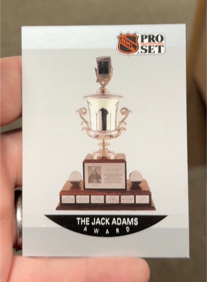 1990-91 Pro Set #377 Bob Murdoch The Jack Adams Award — front