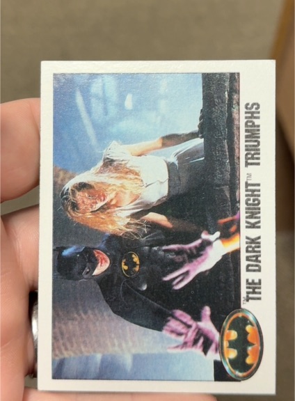 1989 Topps Batman #128 The Dark Knight Triumphs — front