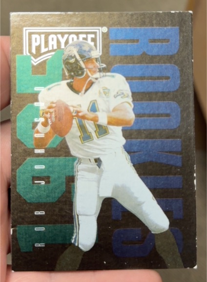 1995 Playoff Contenders Back-to-Back Rookies #B2 Rob Johnson — front