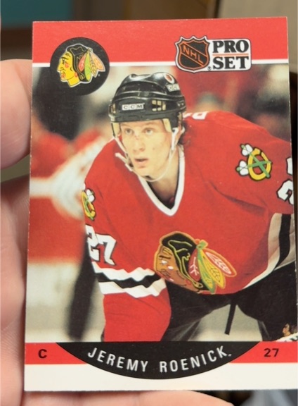 1990-91 Pro Set #58 Jeremy Roenick — front
