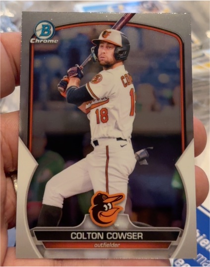2023 Bowman Chrome #BCP-144 Colton Cowser — front
