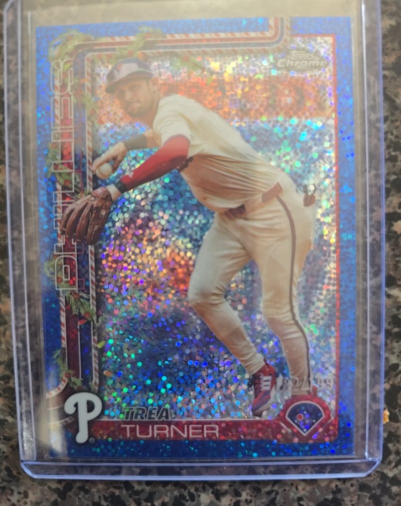 2025 Topps Holiday #H90 Trea Turner — front