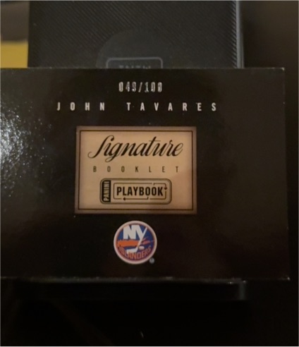 2015 Upper Deck Signature Booklet #049/100 John Tavares — front
