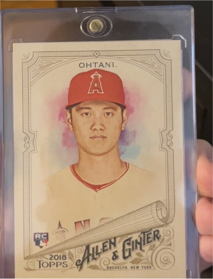 2018 Topps Allen & Ginter #100 Shohei Ohtani Rookie Card — front