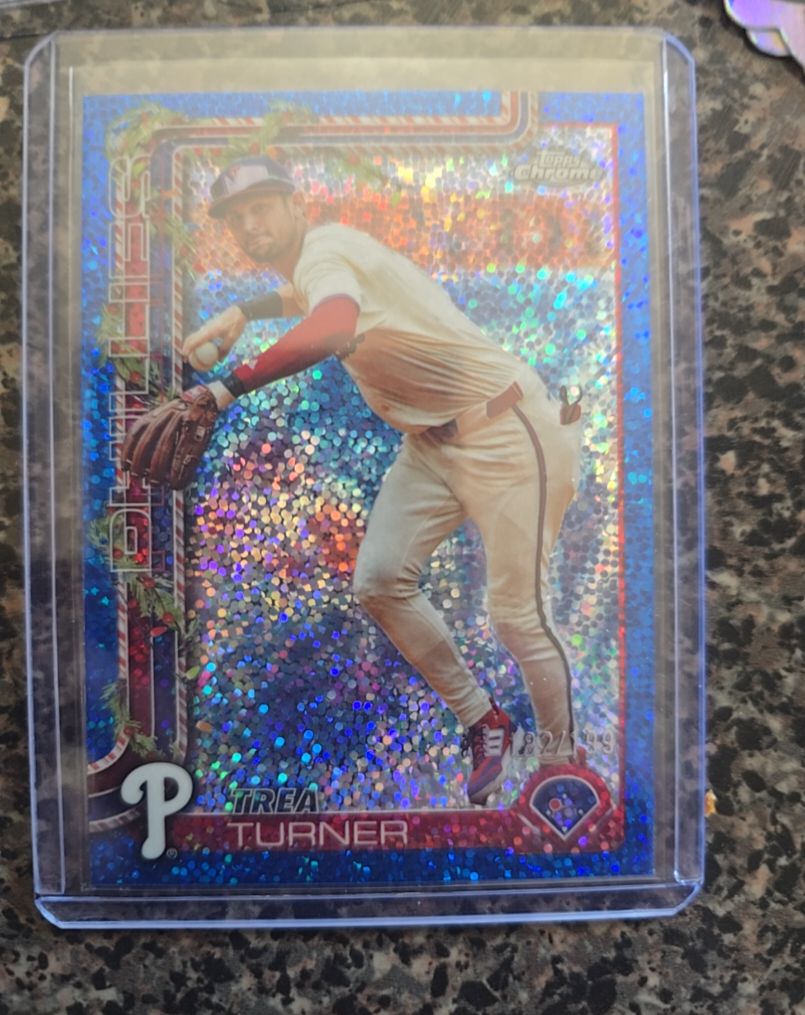 2025 Topps Chrome #208 Trea Turner — front