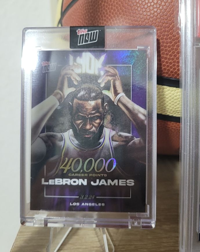 2024 Topps Now #LJ-40K LeBron James 40,000 Career Points — front