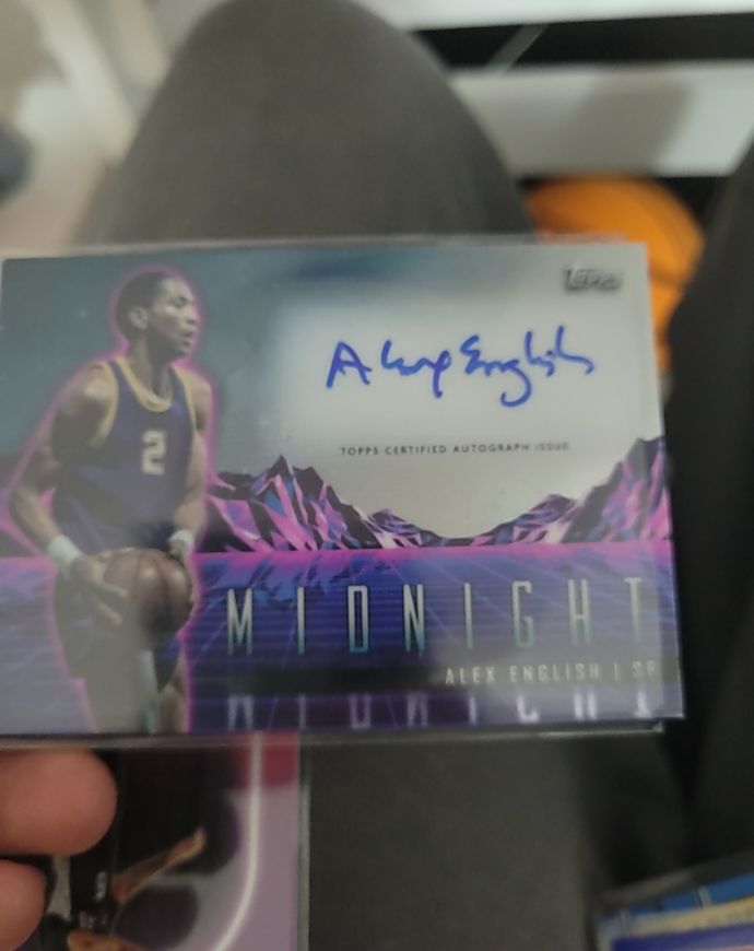 2024 Topps Midnight Horizon Signatures #HS-AEN Alex English — front