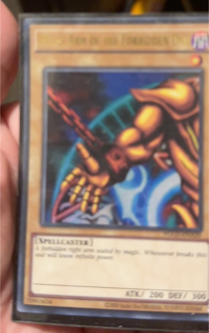 1999 Yu-Gi-Oh! LOB-EN122 Right Arm of the Forbidden One — front