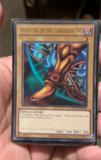 1999 Yu-Gi-Oh! LOB-120 Right Leg of the Forbidden One — front