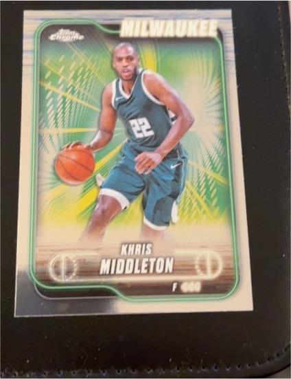 2024-25 Topps Chrome #75 Khris Middleton — front