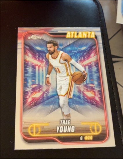 2024-25 Topps Chrome #82 Trae Young — front