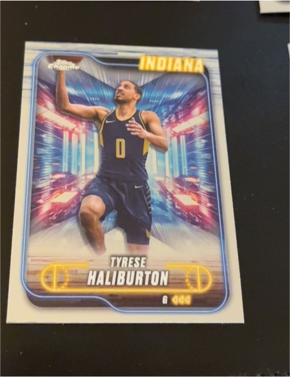2024-25 Topps Chrome #100 Tyrese Haliburton — front