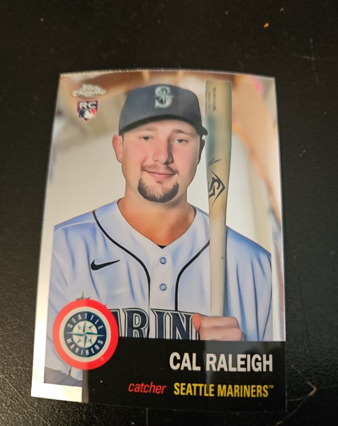 2022 Topps Chrome Platinum Anniversary #237 Cal Raleigh — front