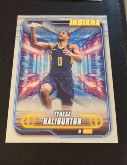2024-25 Topps Chrome #100 Tyrese Haliburton — front