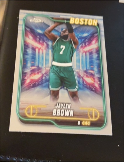 2024-25 Topps Chrome #28 Jaylen Brown Boston Celtics — front