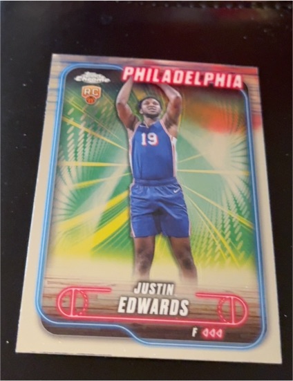2024-25 Topps Chrome #161 Justin Edwards — front