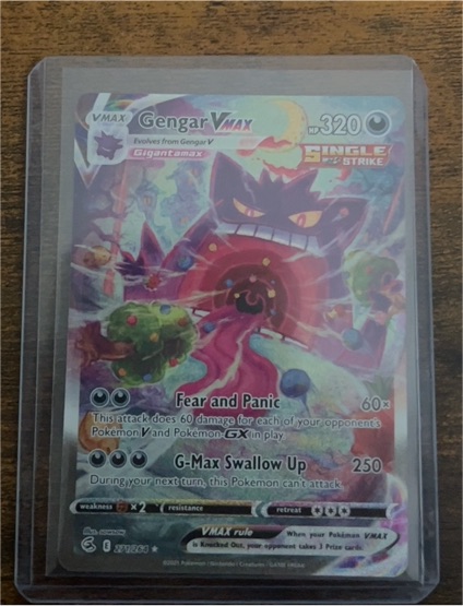 2021 Pokémon Fusion Strike #271 Gengar VMAX — front