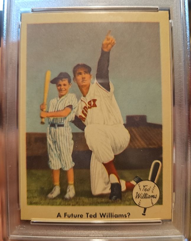 1959 Fleer #69 Ted Williams A Future Ted Williams? — front