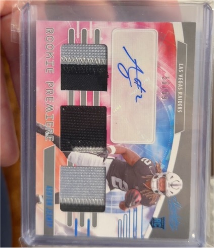 2025 Panini Absolute Rookie Premiere #RPM-AJ Ashton Jeanty — front