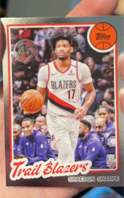 2025-26 Topps #80BK-35 Shaedon Sharpe — front