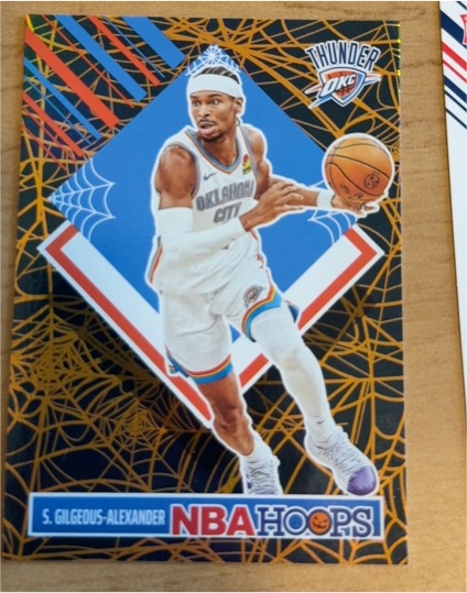 2024-25 Panini Haunted Hoops #287 Shai Gilgeous-Alexander Orange Tribute — front